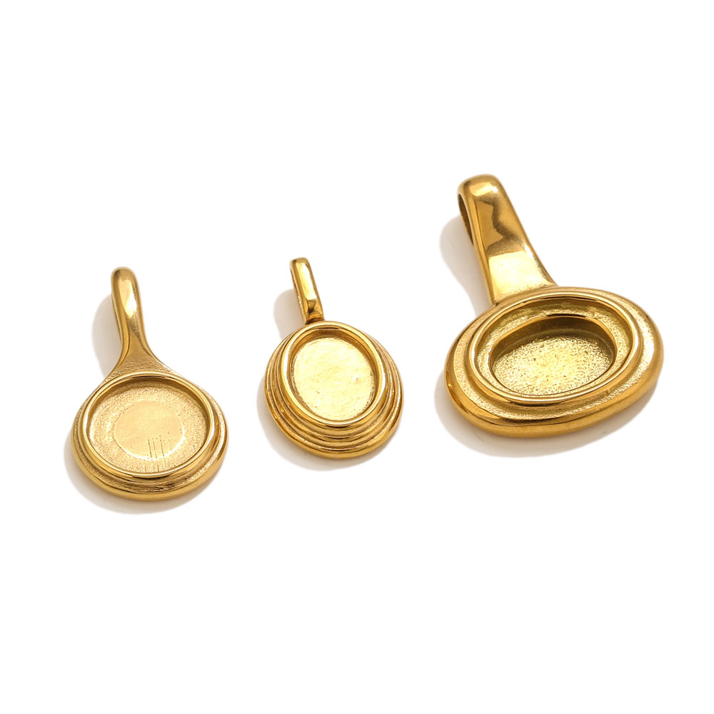 5pcs Stainless Steel Round Ova - Resin Craft Supplies review and price