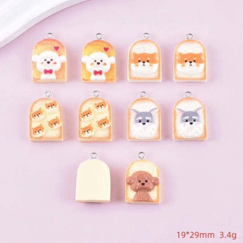 10Pcs Cute Toast Dog Resin Pen - Resin Craft Supplies review and price