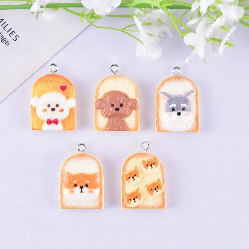 10Pcs Cute Toast Dog Resin Pen - Resin Craft Supplies review and price