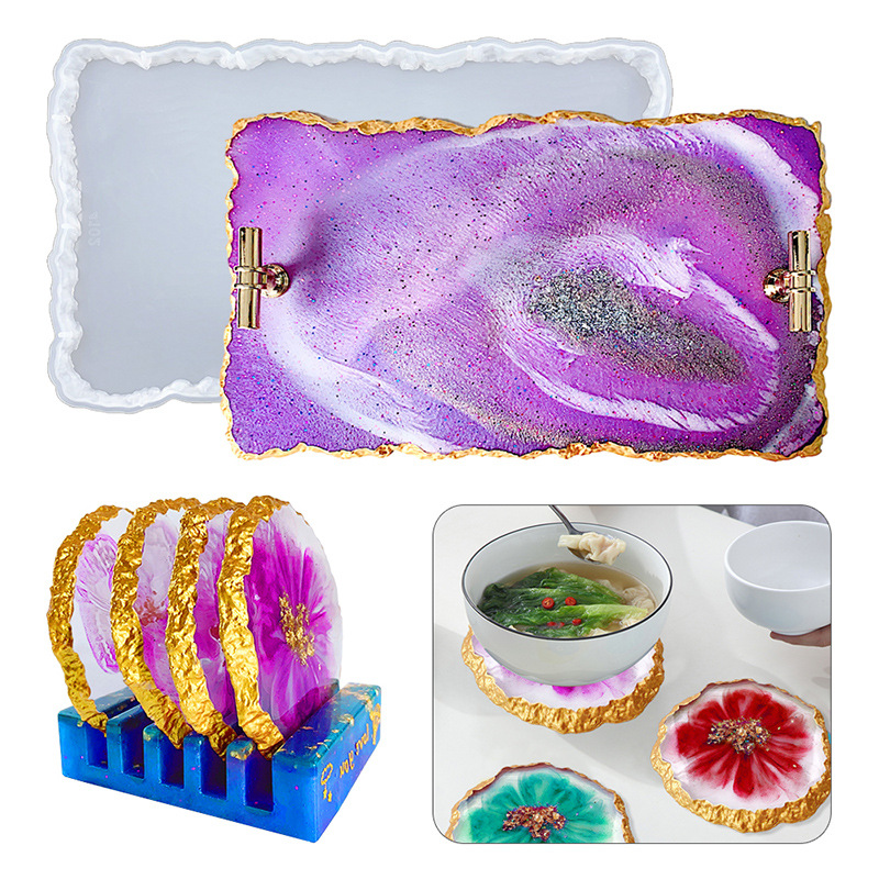 DM413 Drusy Coaster Resin Mold - Geode Mold Silicone review and price