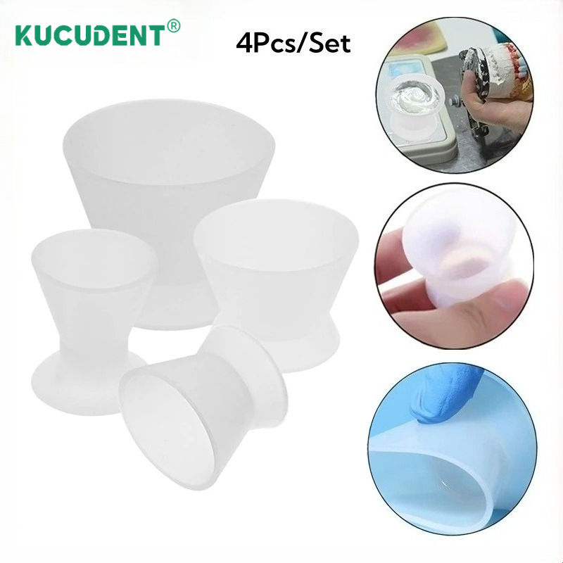 4Pcs/Set Dental Silicone Mixin - Mixing Cup Silicone review and price