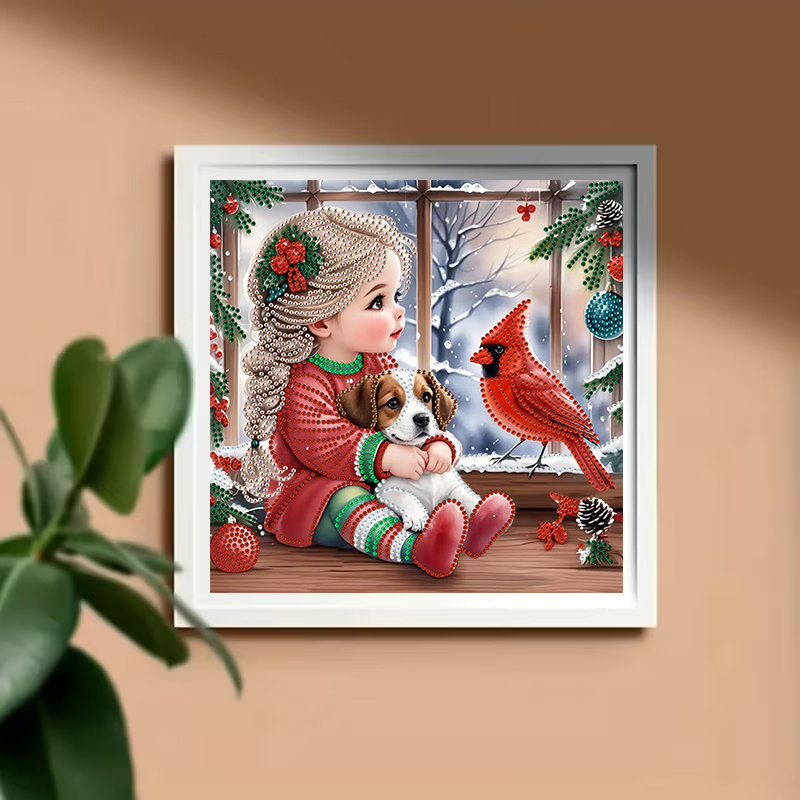 Winter Girl and Dog Diamond Pa - Resin Craft Kit review and price