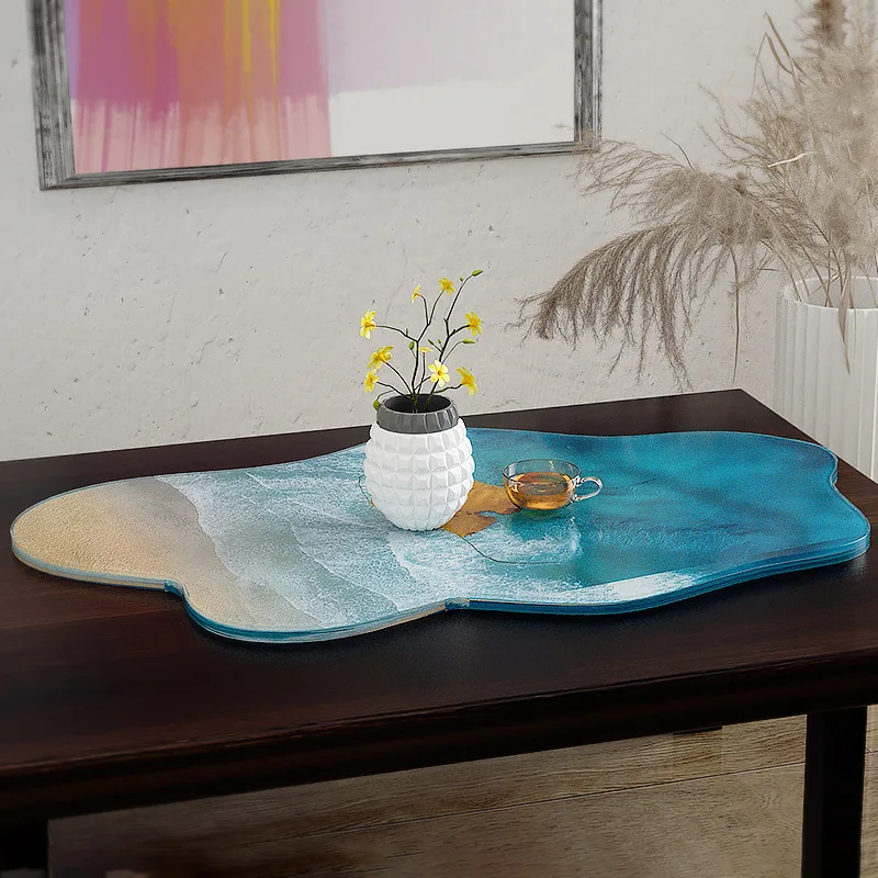 Large 61cm Irregular tray epox - Resin Ocean Wave Mold review and price