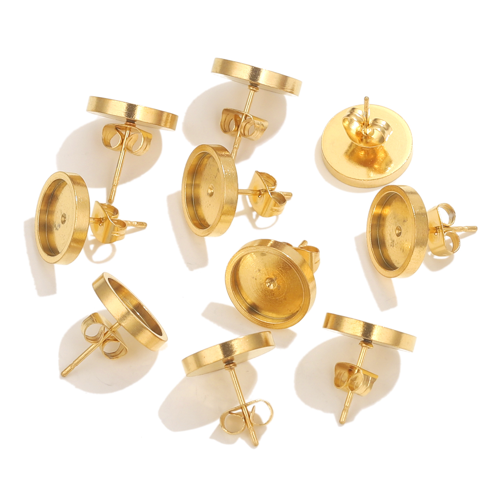 10pcs Stainless Steel Gold Ear - Resin Craft Kit review and price